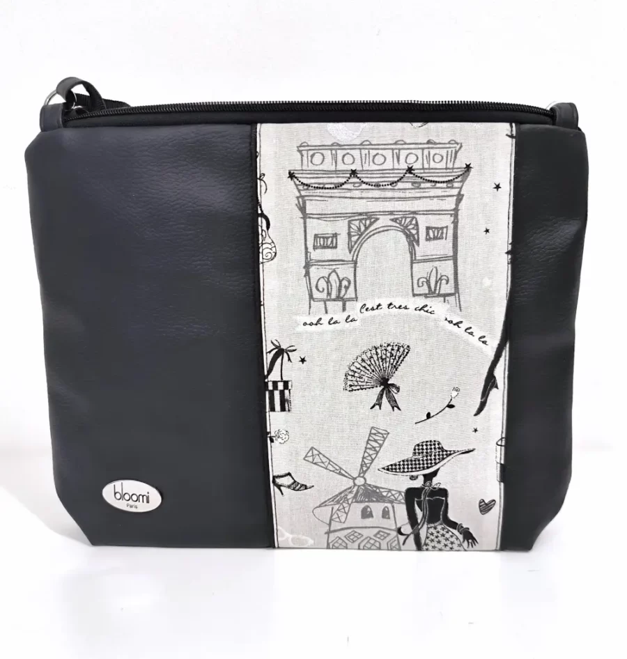 Moyenne pochette bandoulière à bande Etoile de Paris – Image 2