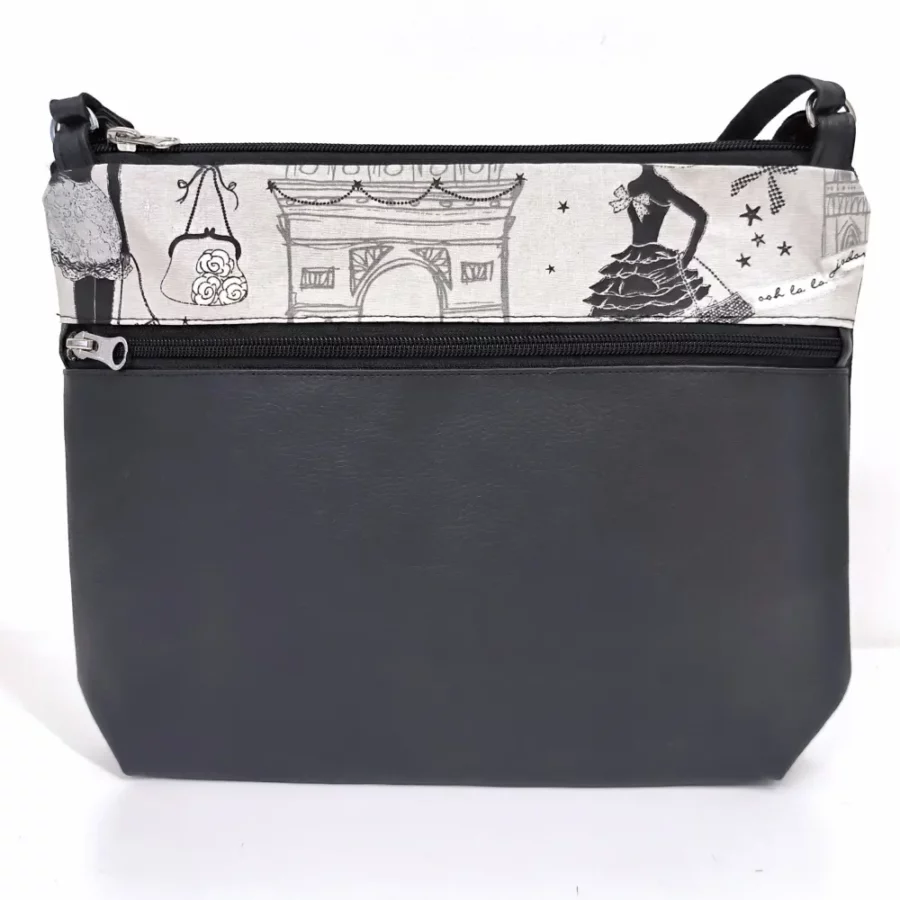 Moyenne pochette bandoulière à bande Etoile de Paris – Image 4