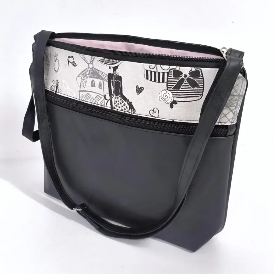 Moyenne pochette bandoulière à bande Etoile de Paris – Image 3