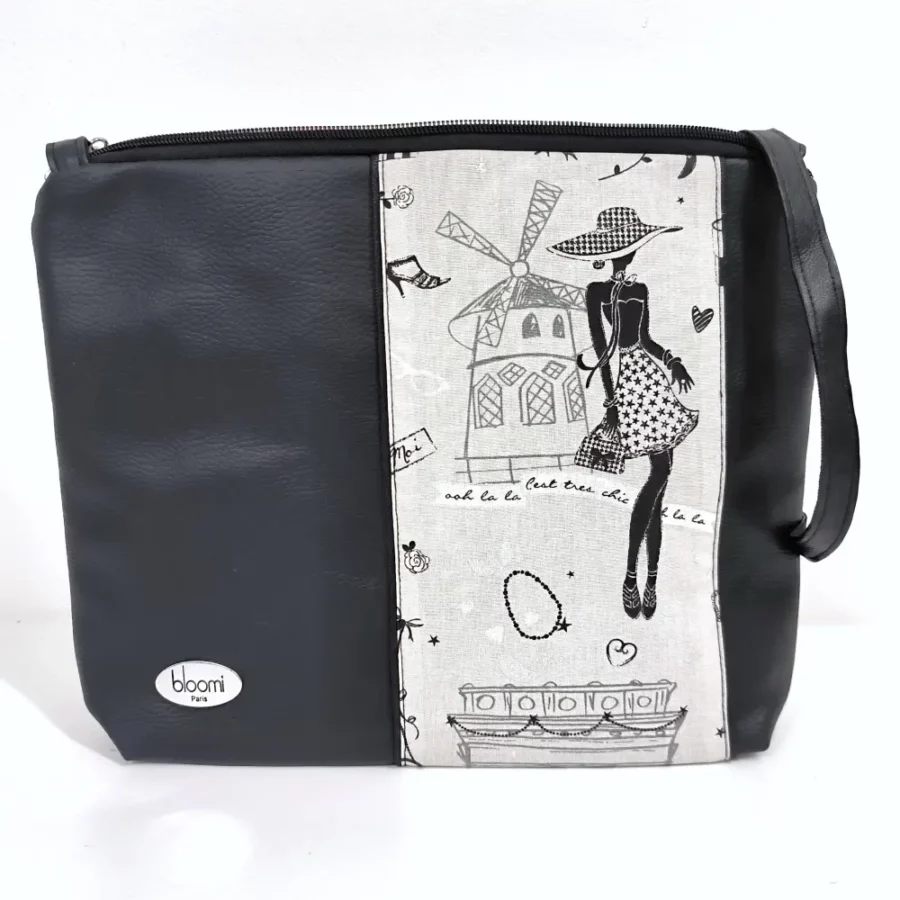 Moyenne pochette bandoulière à bande Etoile de Paris – Image 5