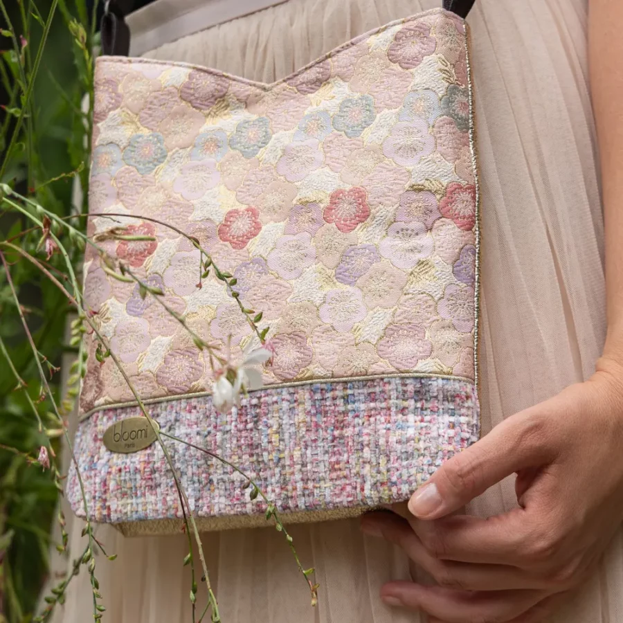 Petite sacoche gamme prestige Kimono précieux rose – Image 6