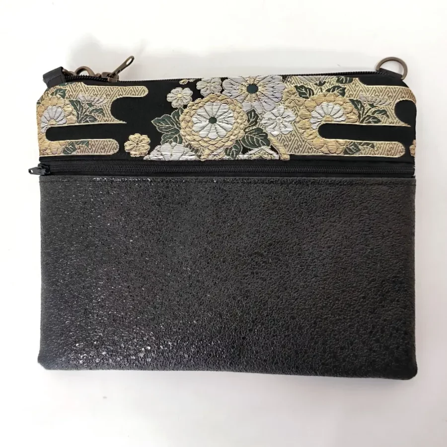 Pochette bandoulière format ipad mini Chrysanthème – Image 2