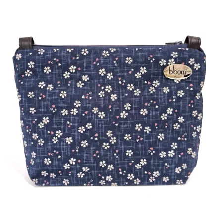 Petit sac en bandoulière imprimé petites fleurs de prunier