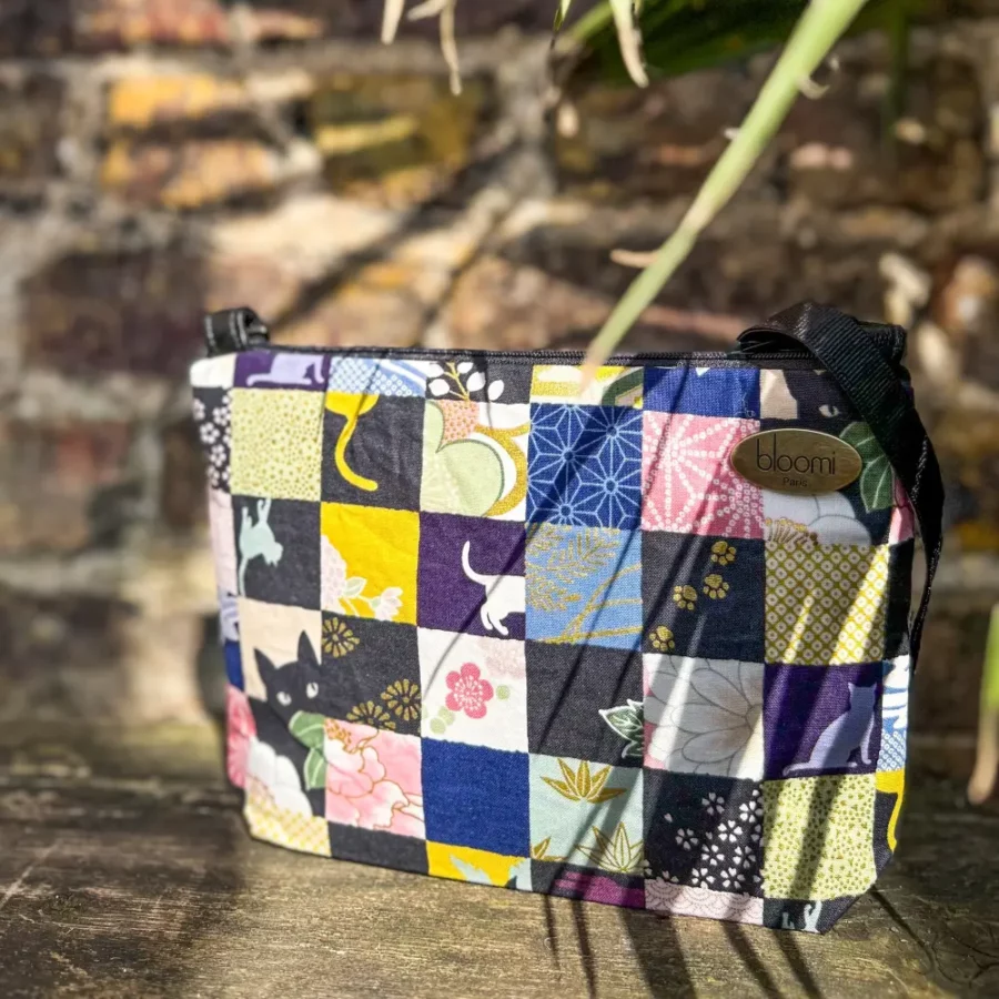 Petit sac en bandoulière vegan Neko vert – Image 4