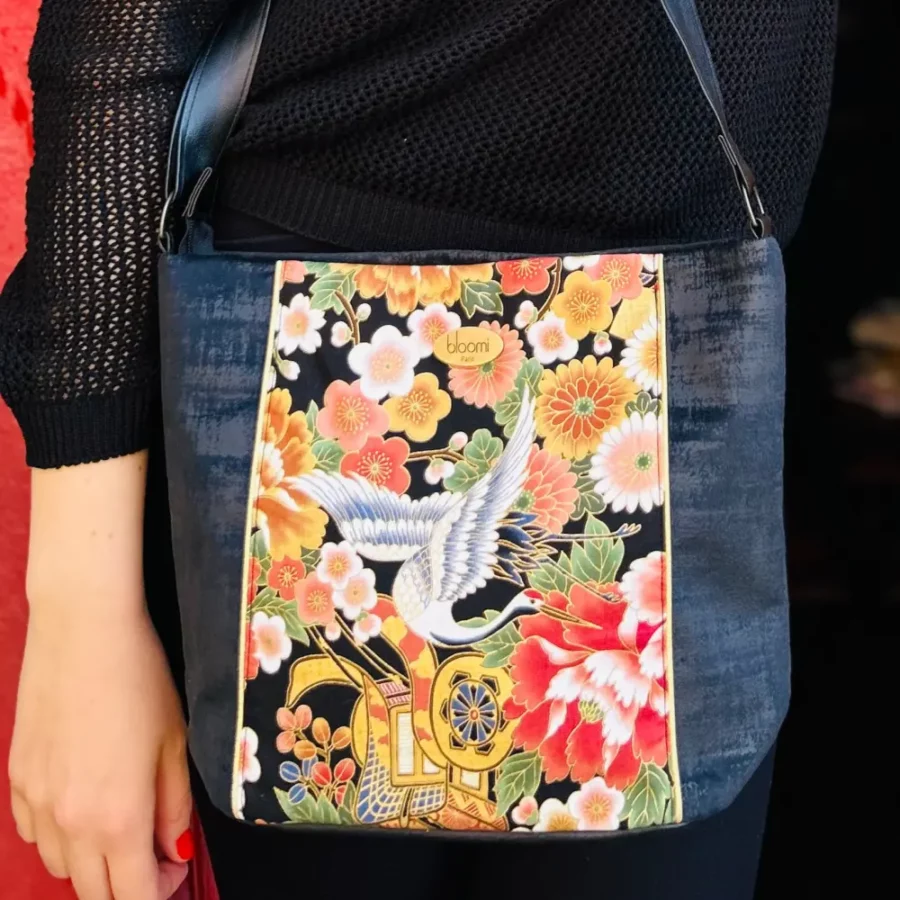 Sac moyen en bandoulière vegan Kushiro rose blush – Image 4