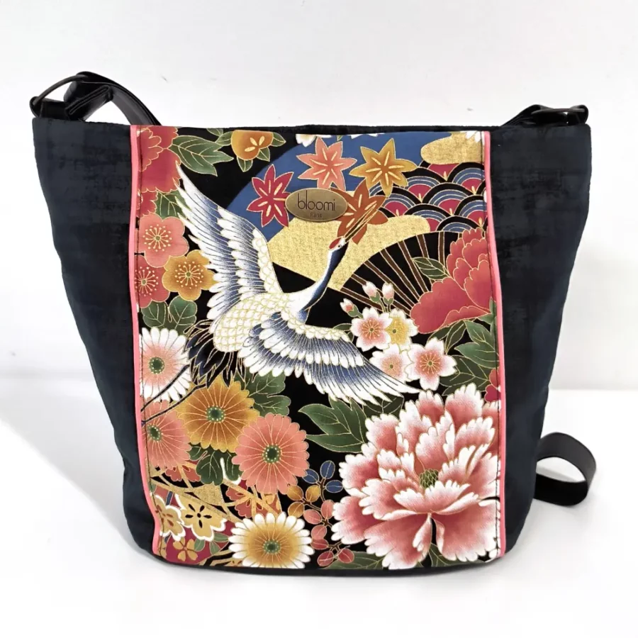 Sac moyen en bandoulière vegan Kushiro rose blush