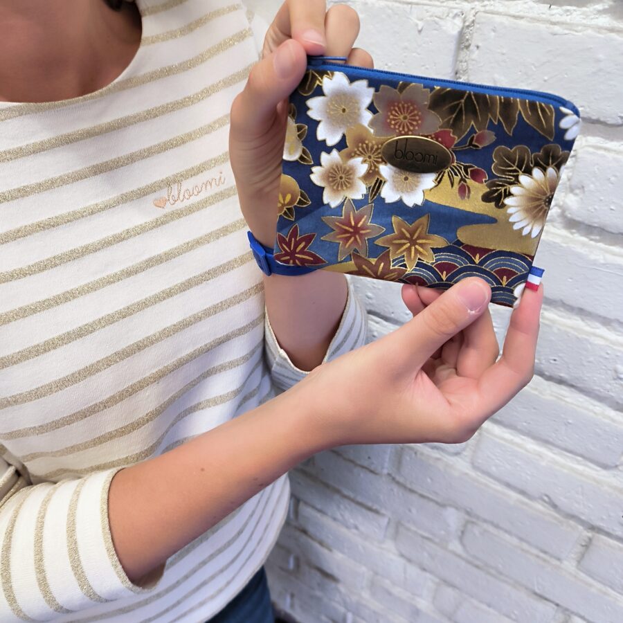 Porte-monnaie Kushiro bleu – Image 2