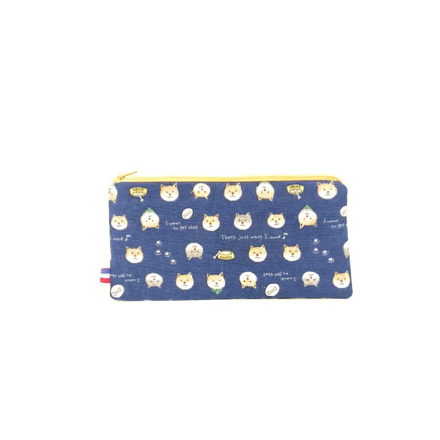 Trousse allongée Shiba bleu étui à lunettes – Image 2