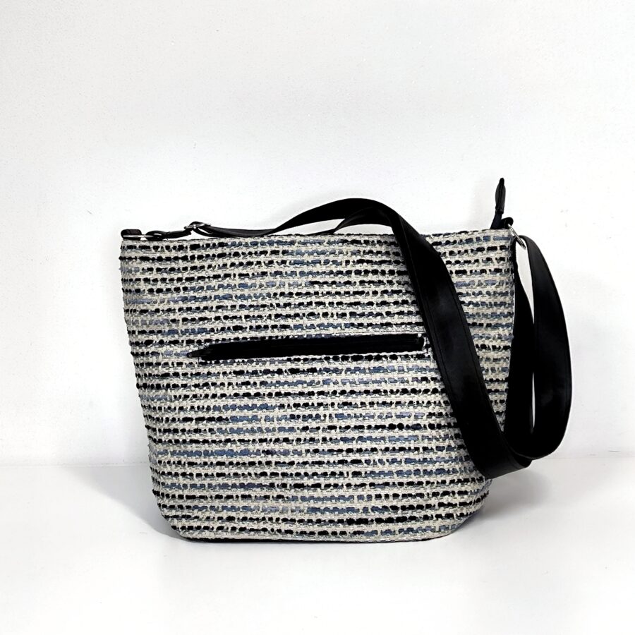 Mini Tote Bag bandoulière Tweedy Bleu – Image 5